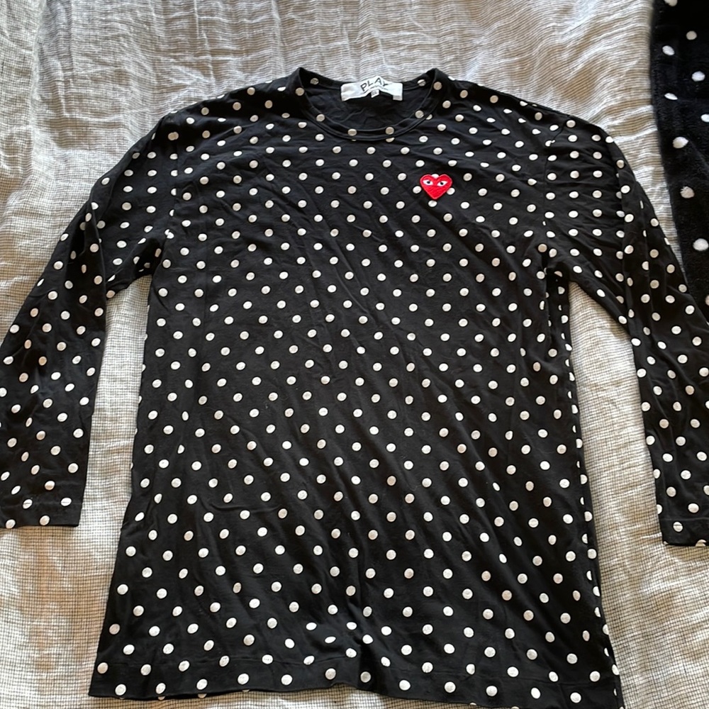 Comme des Garçon Polka dot long sleeve T shirt - XXL